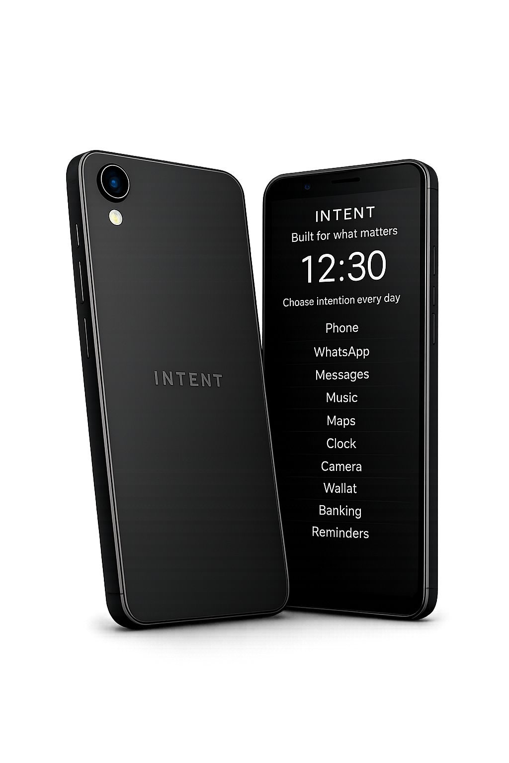Intent Phone front and back